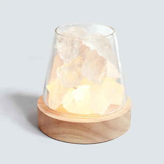 Skanto | Himalaya-Salzlampe - Kristall-Nachtlicht & Aromatherapie-Diffusor