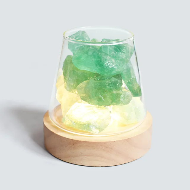 Skanto | Himalaya-Salzlampe - Kristall-Nachtlicht & Aromatherapie-Diffusor
