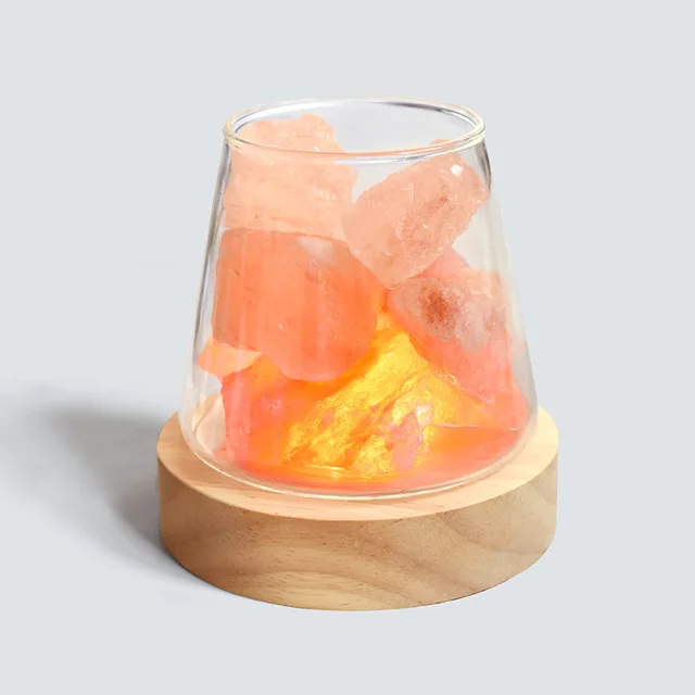 Skanto | Himalaya-Salzlampe - Kristall-Nachtlicht & Aromatherapie-Diffusor