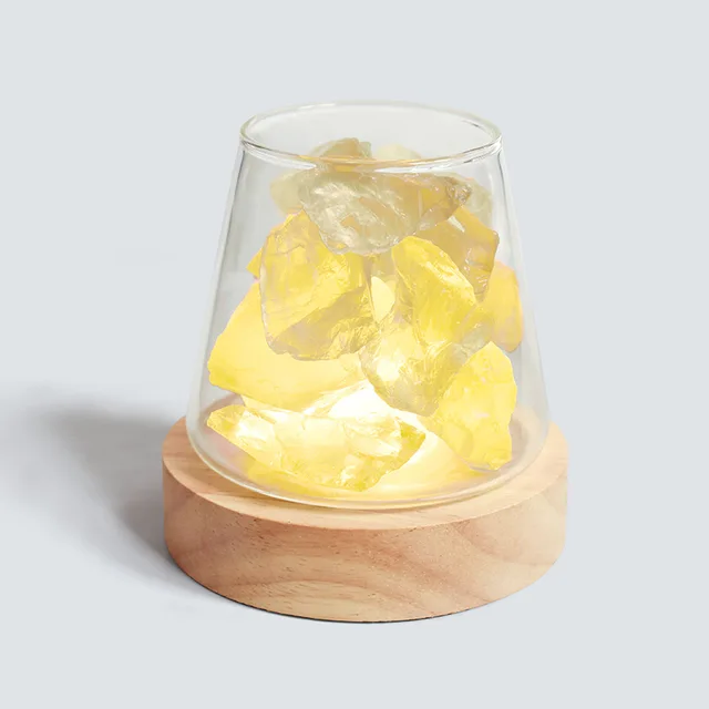 Skanto | Himalaya-Salzlampe - Kristall-Nachtlicht & Aromatherapie-Diffusor
