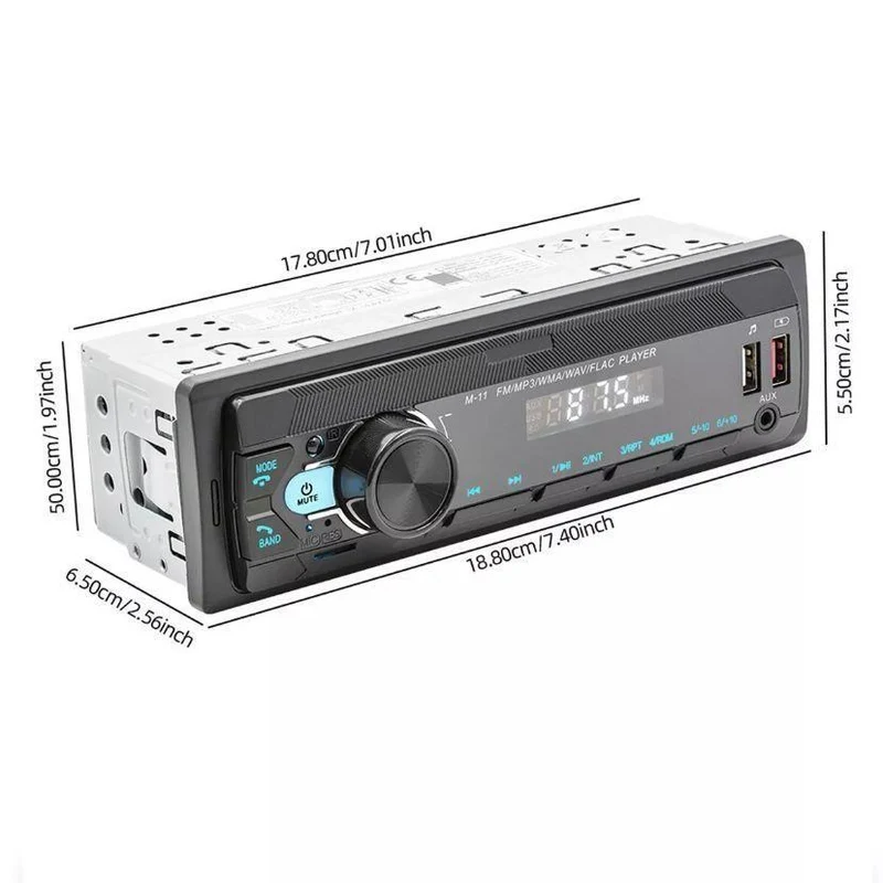1 DIN Bluetooth Autoradio