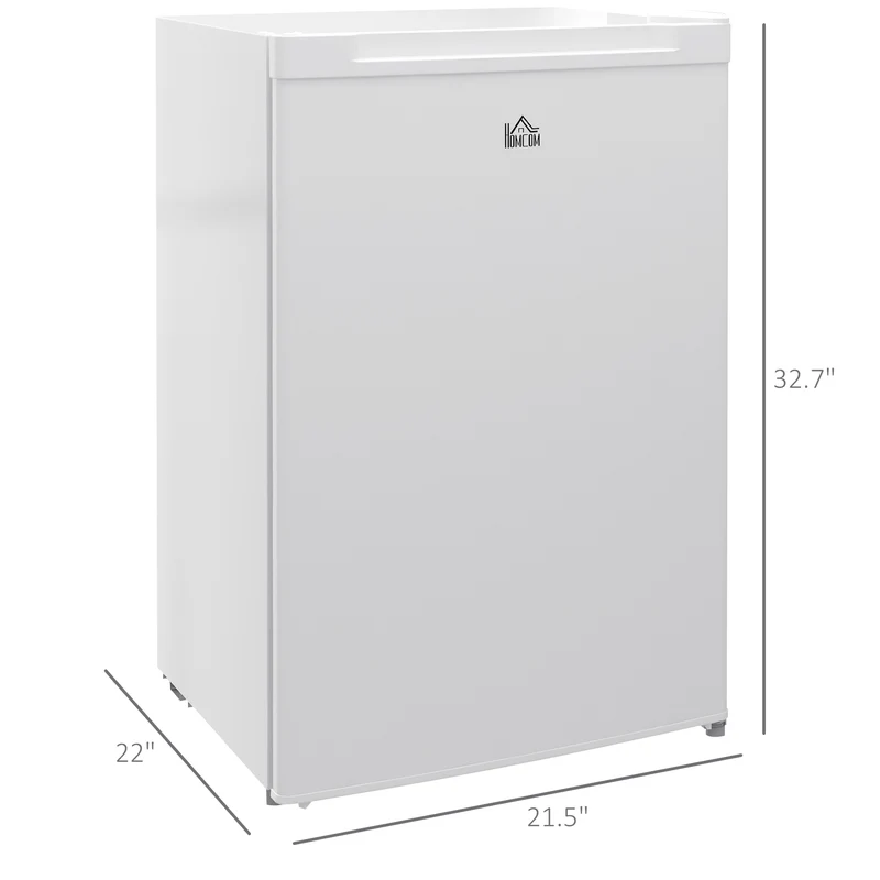 3 Cu Ft Upright Freezer with Reversible Door & Adjustable Thermostat, White
