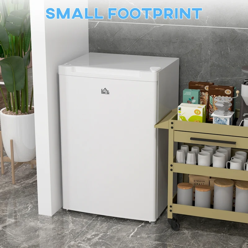 3 Cu Ft Upright Freezer with Reversible Door & Adjustable Thermostat, White