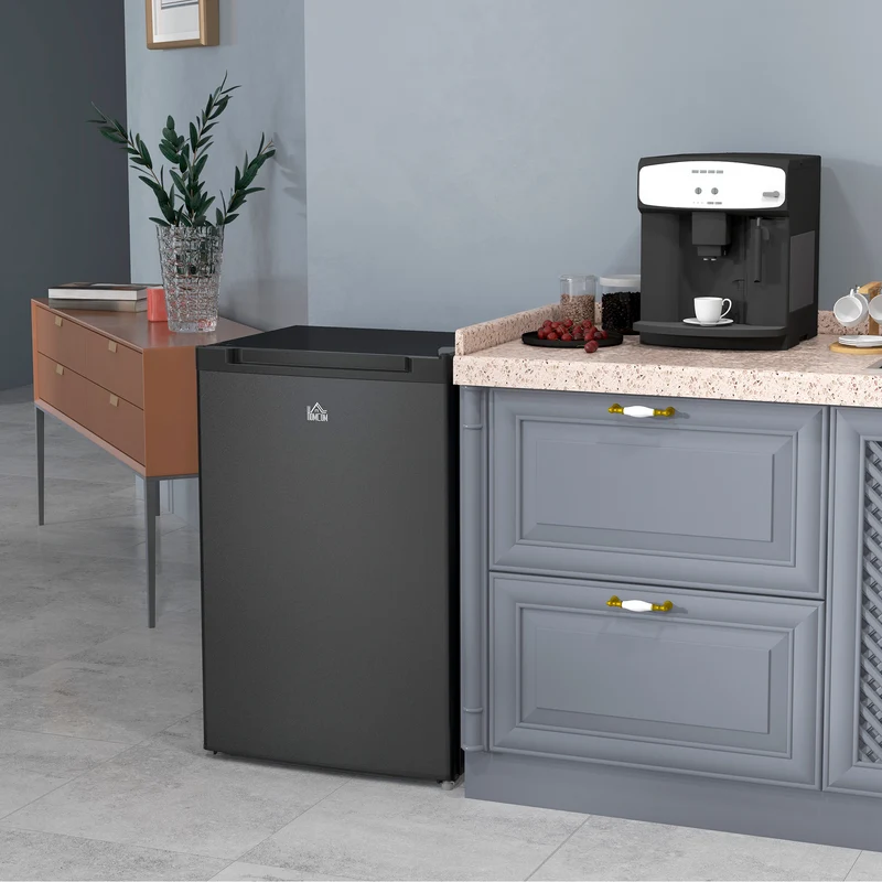 3 Cu Ft Upright Freezer with Reversible Door & Adjustable Thermostat, Black