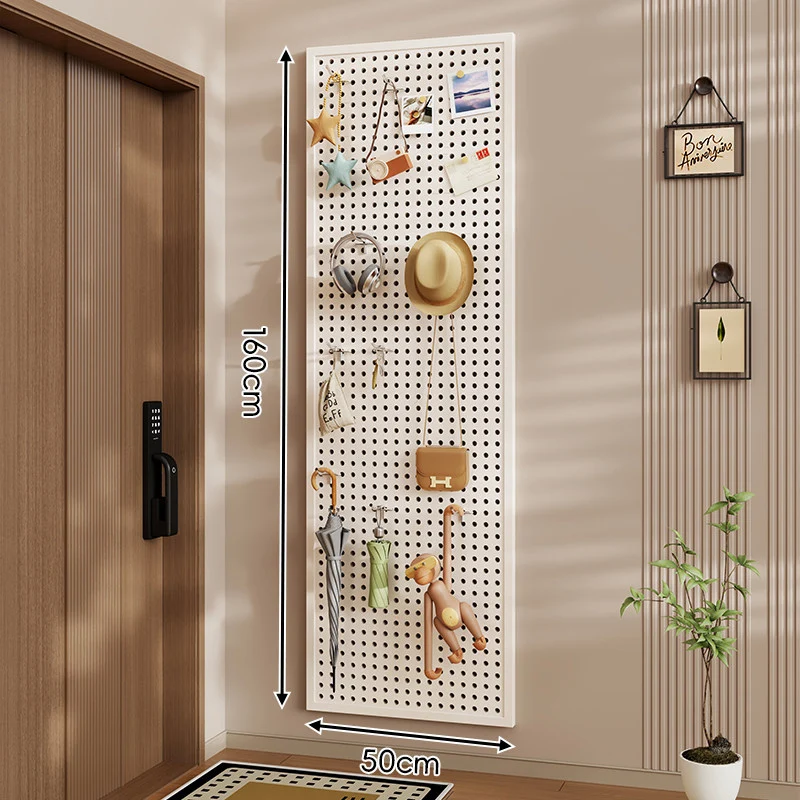 Wandanag perforiertes Lochboard-Organizer-Panel Großes Quadrat mit modularen Haken und Zubehör