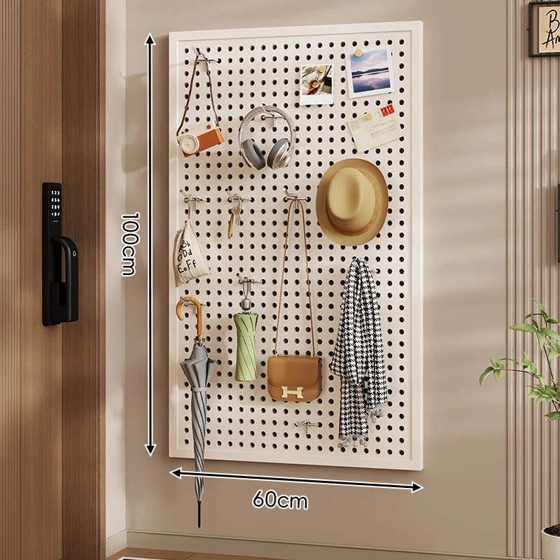 Wandanag perforiertes Lochboard-Organizer-Panel Großes Quadrat mit modularen Haken und Zubehör