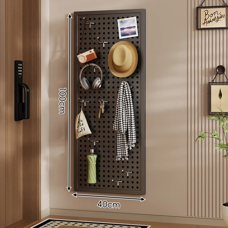 Wandanag perforiertes Lochboard-Organizer-Panel Großes Quadrat mit modularen Haken und Zubehör