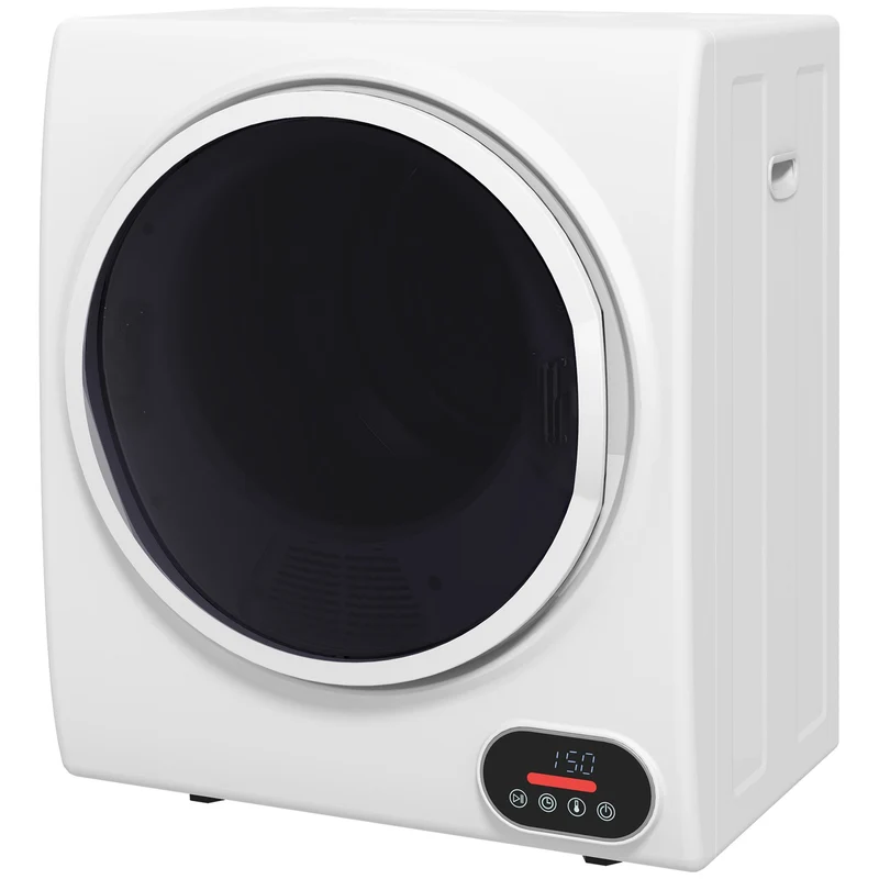 1.5 cu.ft Portable Compact Clothes Laundry Dryer w/ Intelligent Drying, 850W, White