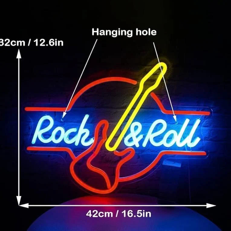 LED Neon Schild Rock & Roll