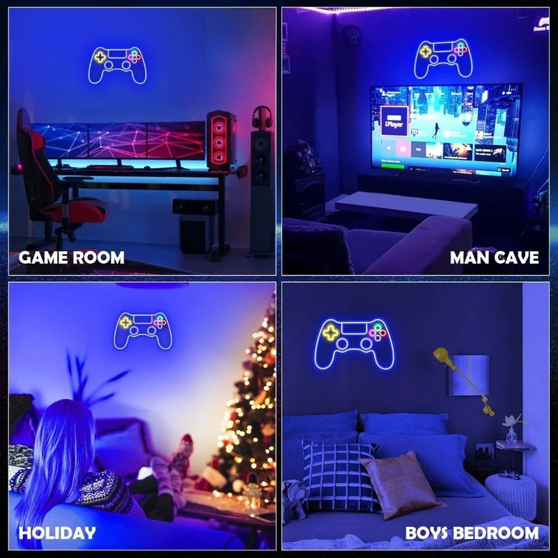 LED Neon Schild Gamepad