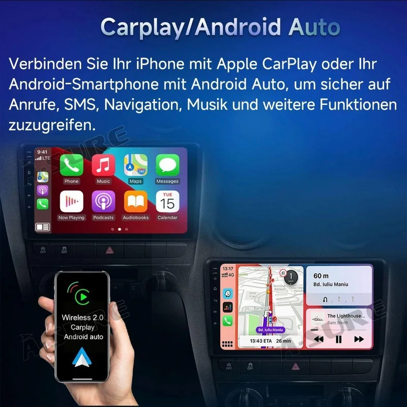 Android 14 Autoradio HD für Mercedes