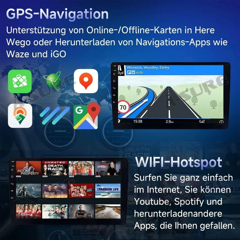 Android 14 Autoradio HD für Mercedes