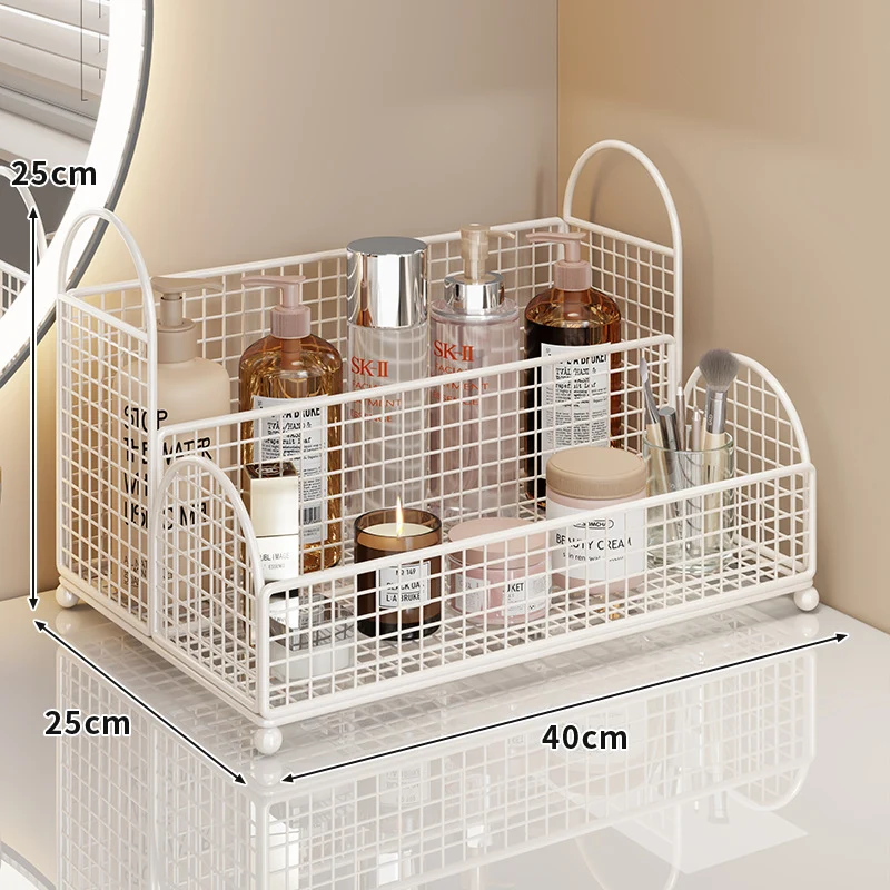 Drei-Tier-Eck-Mesh-Metall-Badregal-Organizer