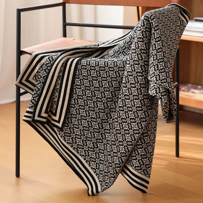 Dekorative Strickdecke