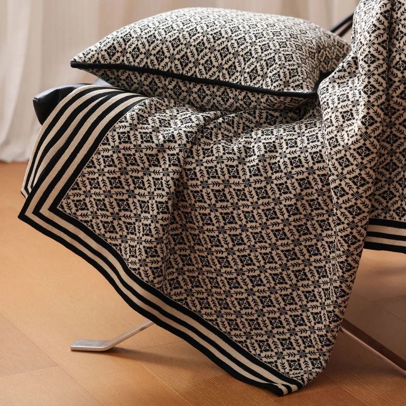 Dekorative Strickdecke