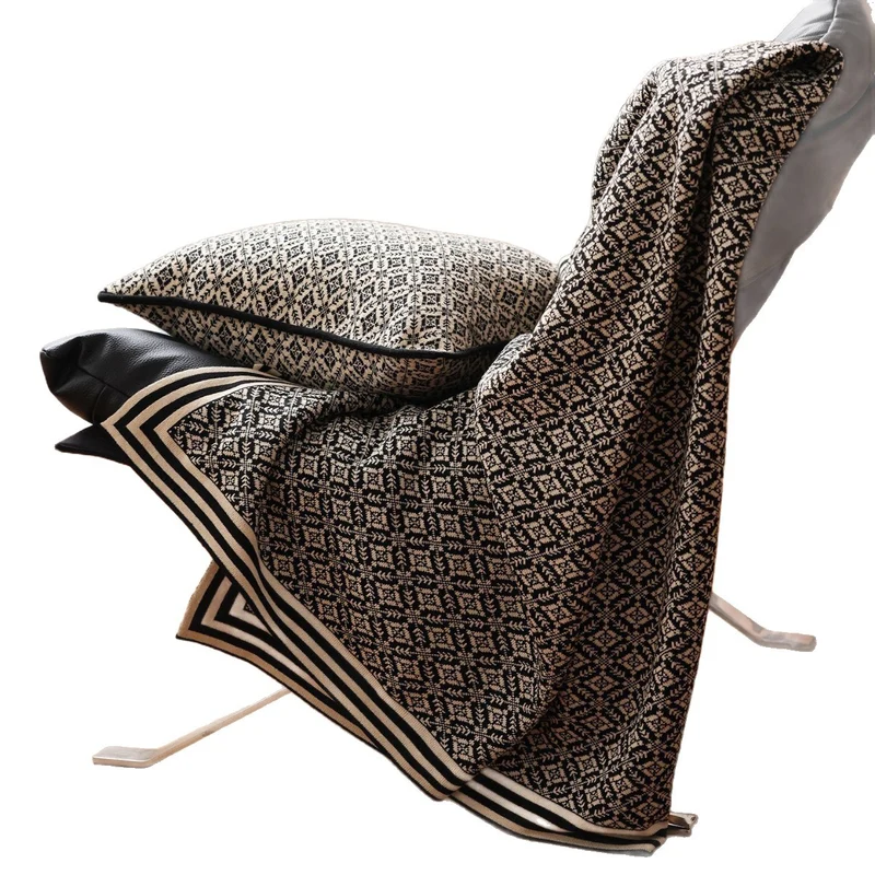 Dekorative Strickdecke