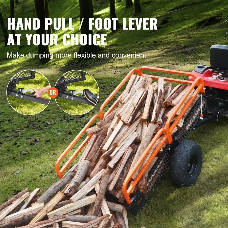 Kippanhänger Anhänger Rasentraktor 680kg für ATV
