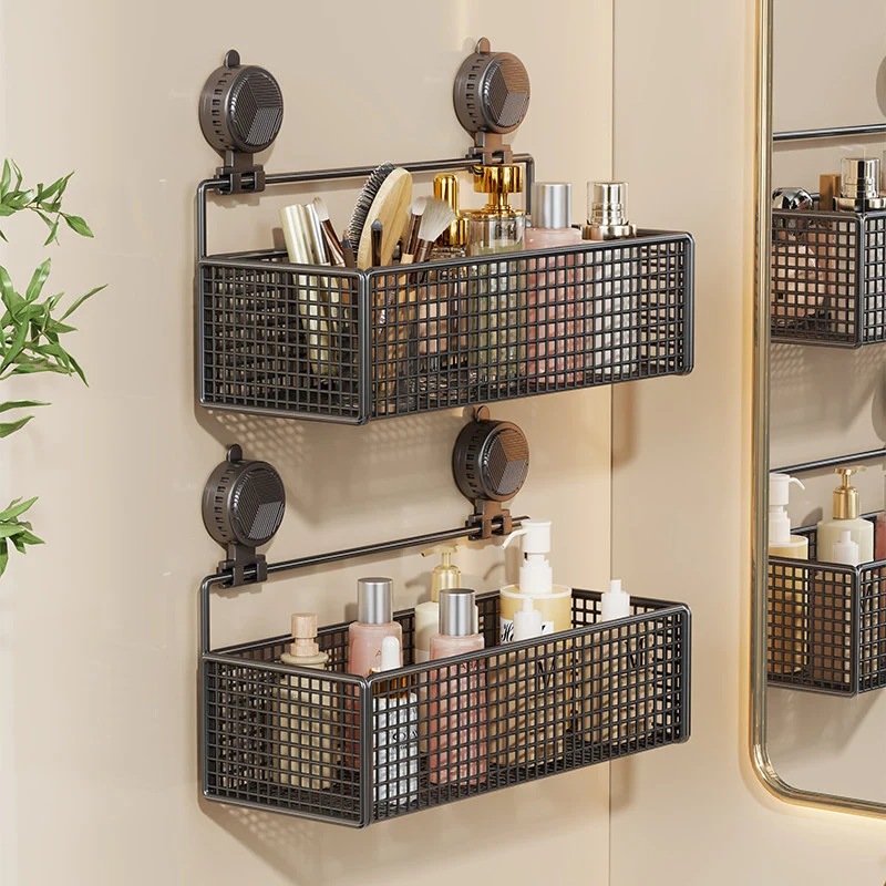 Saug-Montage Vertikales Mesh Kosmetik- & Toiletten-Organizer