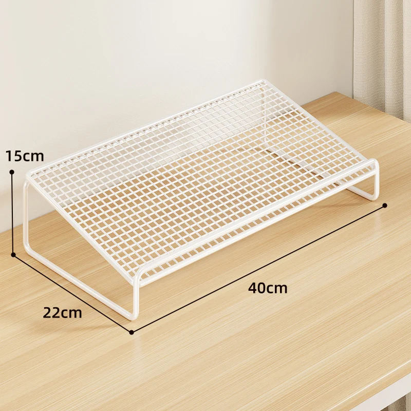 Mesh Stapelbarer Schreibtisch Organizer Regal Erhöher