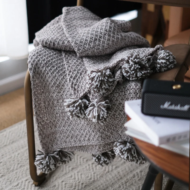 Gemütliche Strickdecke