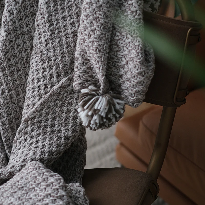 Gemütliche Strickdecke