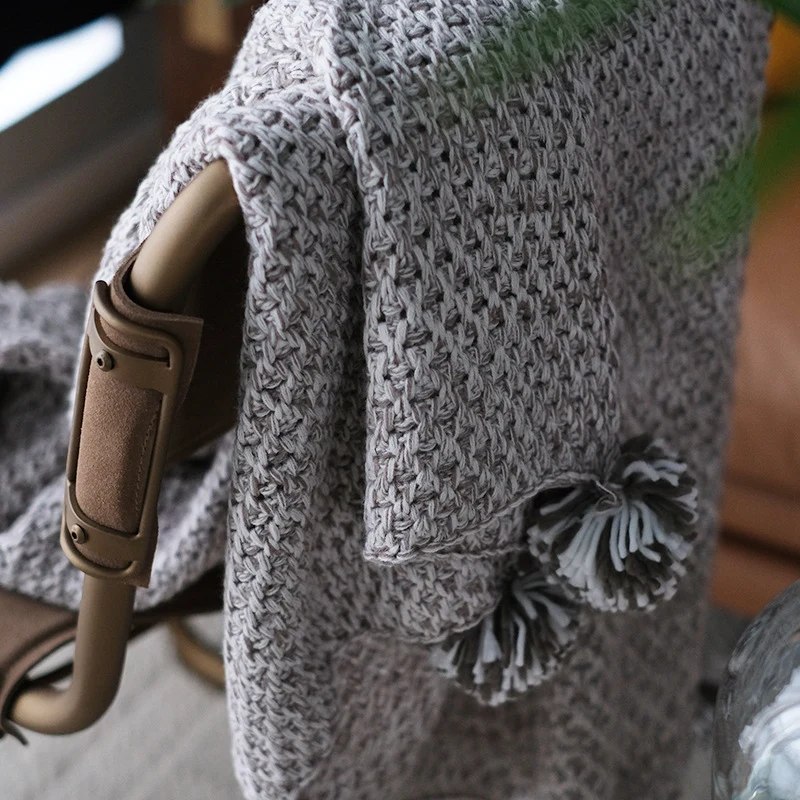 Gemütliche Strickdecke