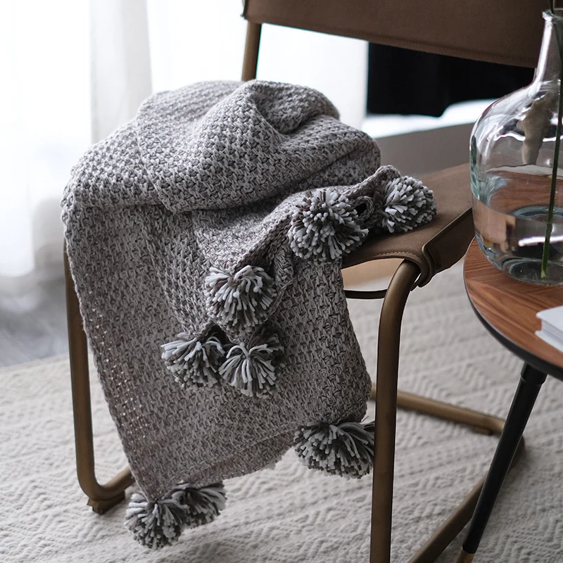 Gemütliche Strickdecke