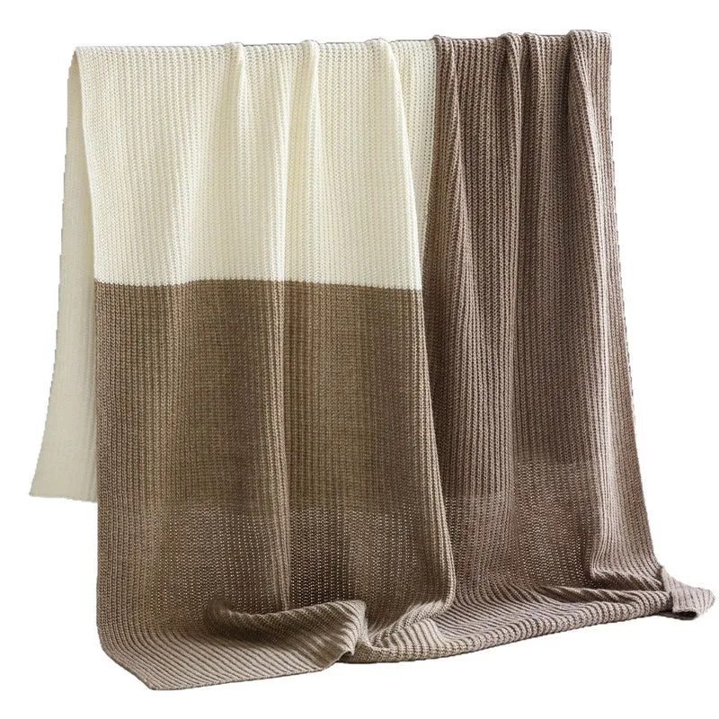 Gemütliche Strickdecke