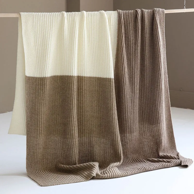 Gemütliche Strickdecke