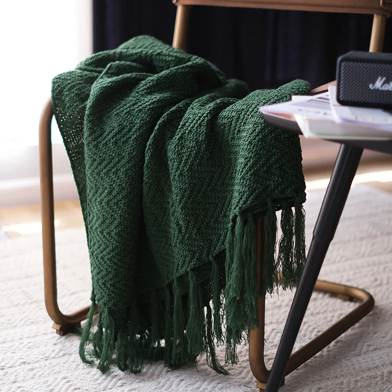 Gemütliche Strickdecke