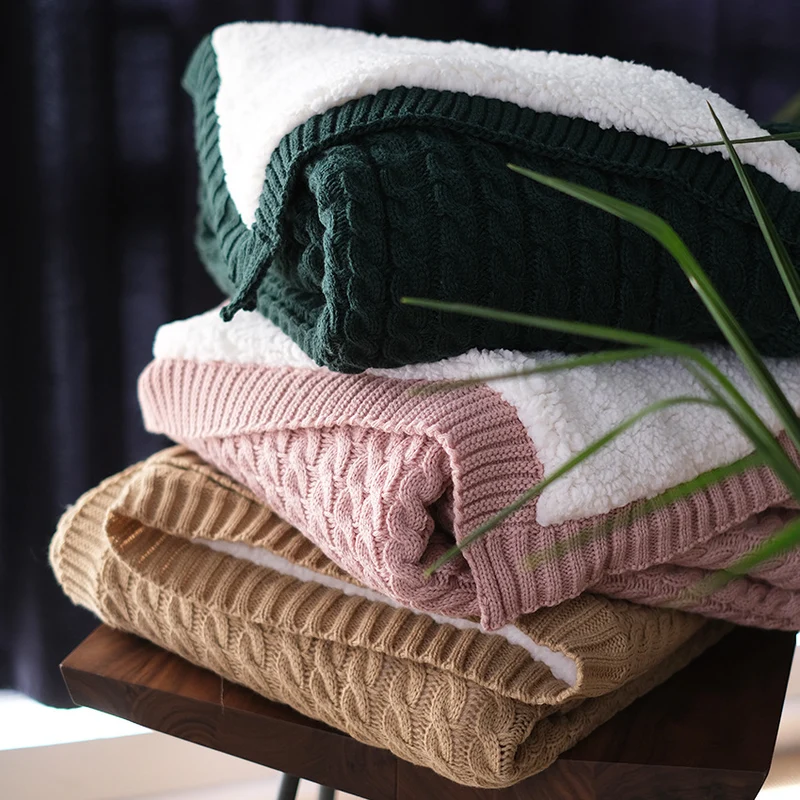 Gemütliche Strickdecke