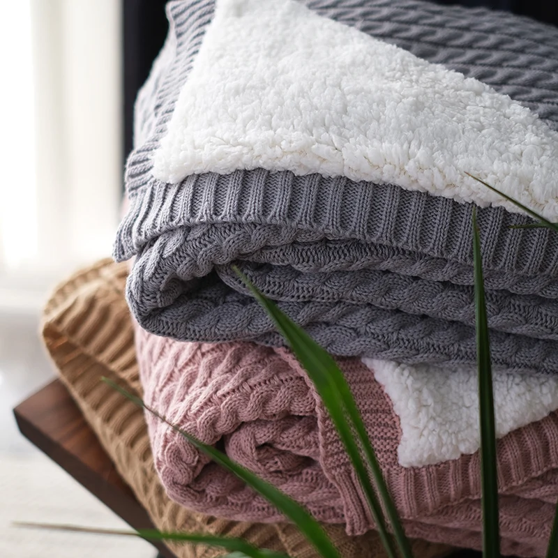 Gemütliche Strickdecke