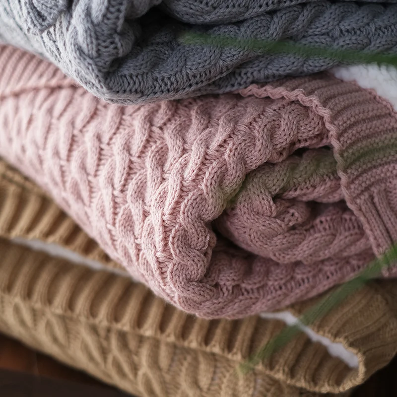 Gemütliche Strickdecke