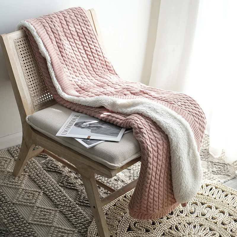 Gemütliche Strickdecke