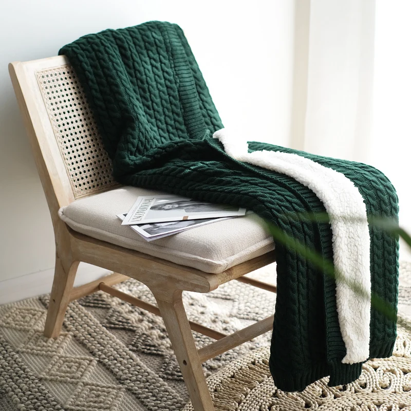 Gemütliche Strickdecke