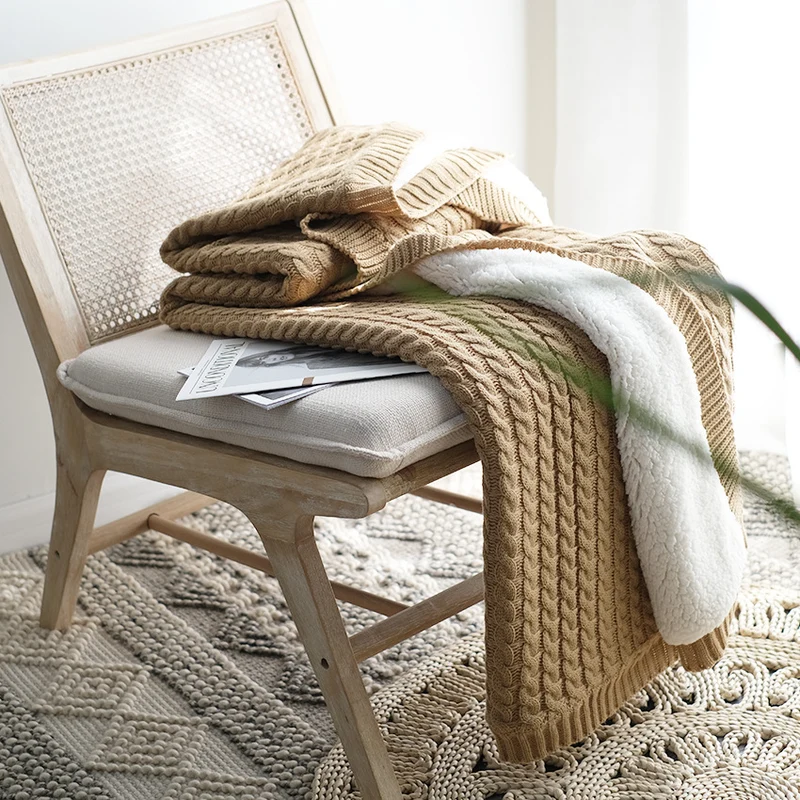 Gemütliche Strickdecke