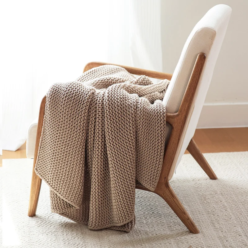 Gemütliche Strickdecke