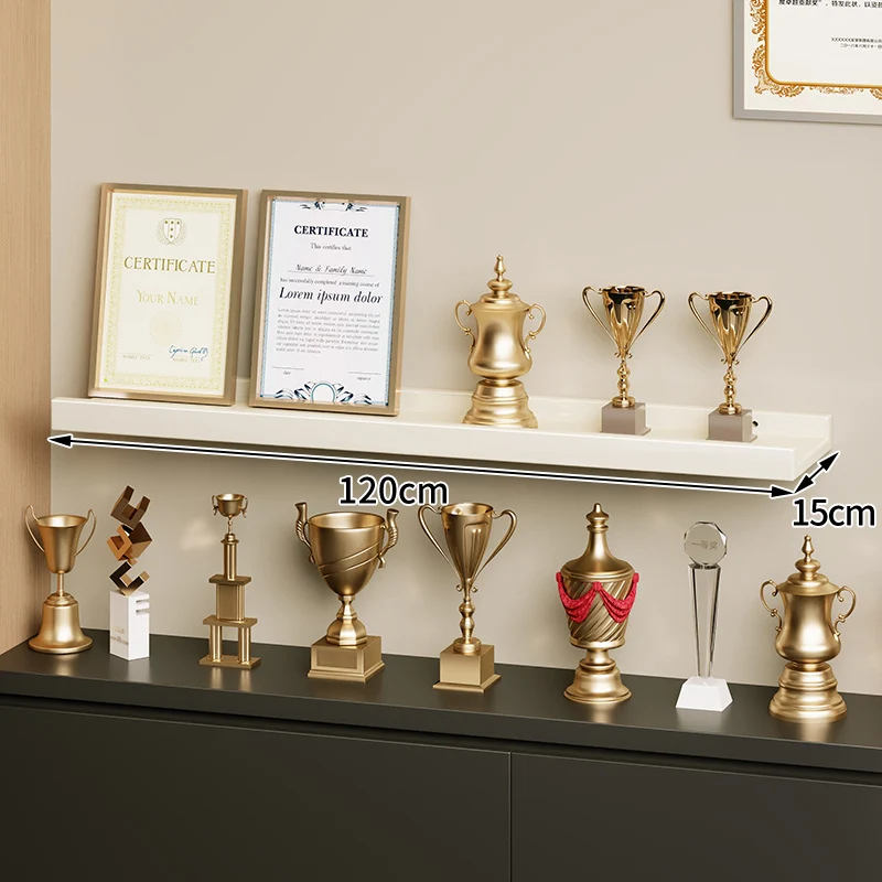 Wandmontierte Schwimmende Display-Regal Lackiertes Hochglanz-MDF