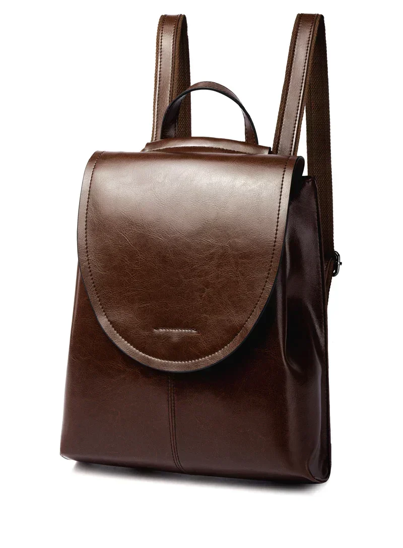 Rucksack Damen – Lederoptik, 30 × 25 × 12 cm, 4 Farben