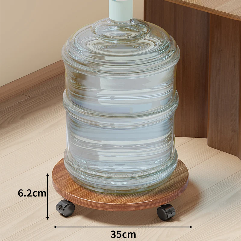 Rollende Holzflaschendolly mit glatten Schwenkrädern