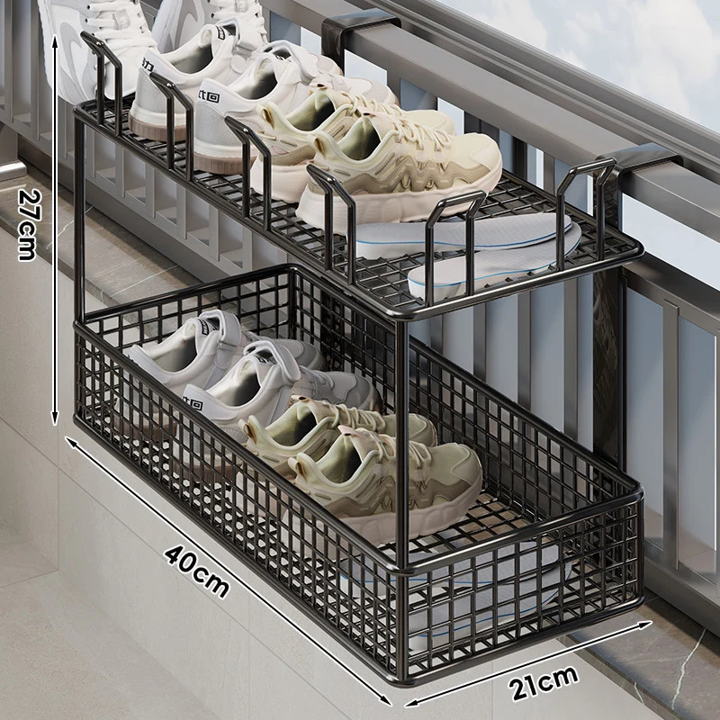 Über-Fenster Verstellbarer Netzschuh- & Einlegesohlen-Trocknungsbehälter
