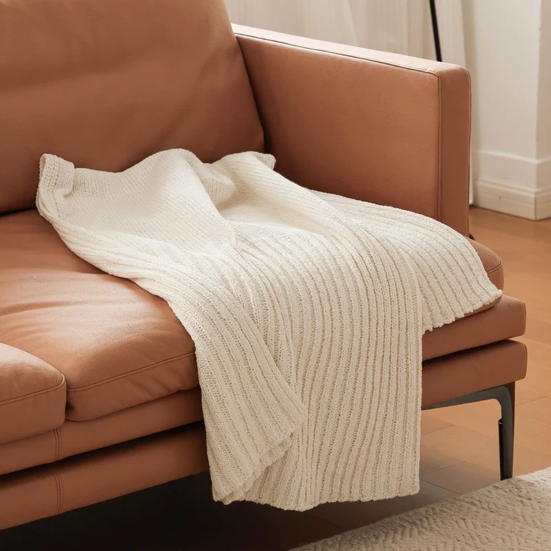 Gemütliche Strickdecke
