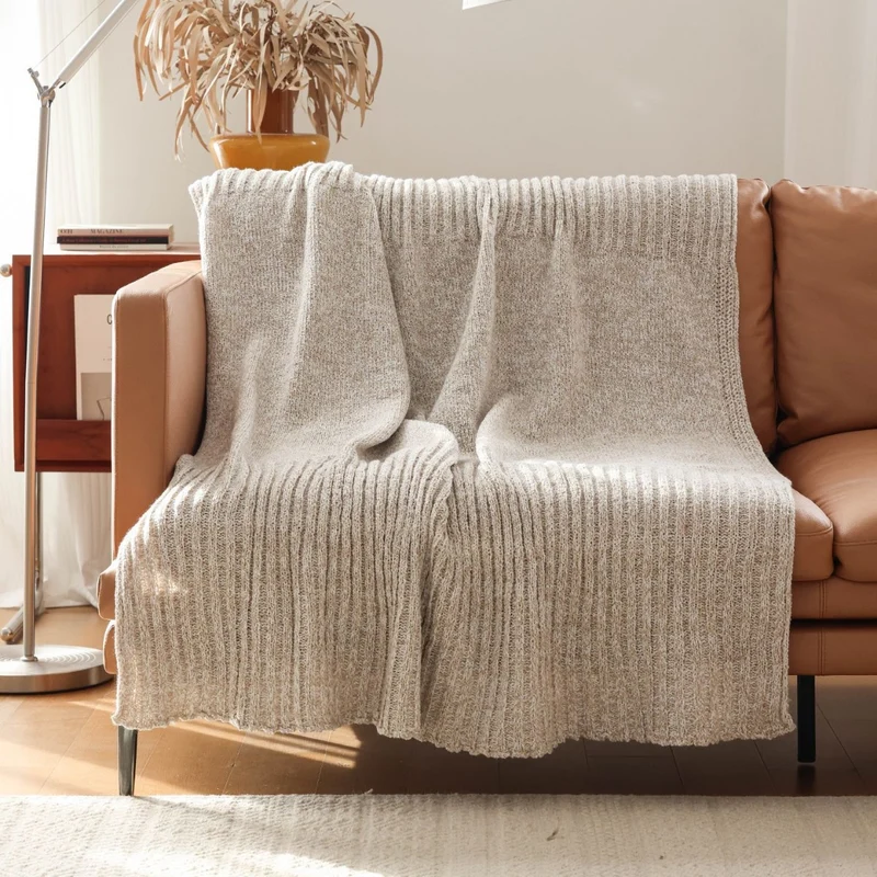 Gemütliche Strickdecke