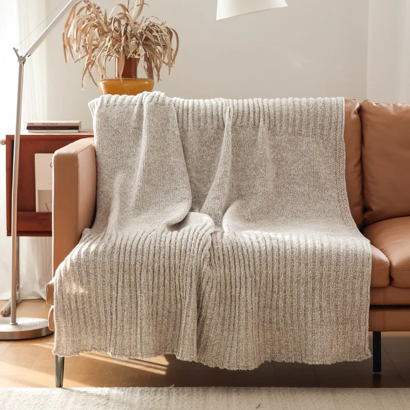 Gemütliche Strickdecke