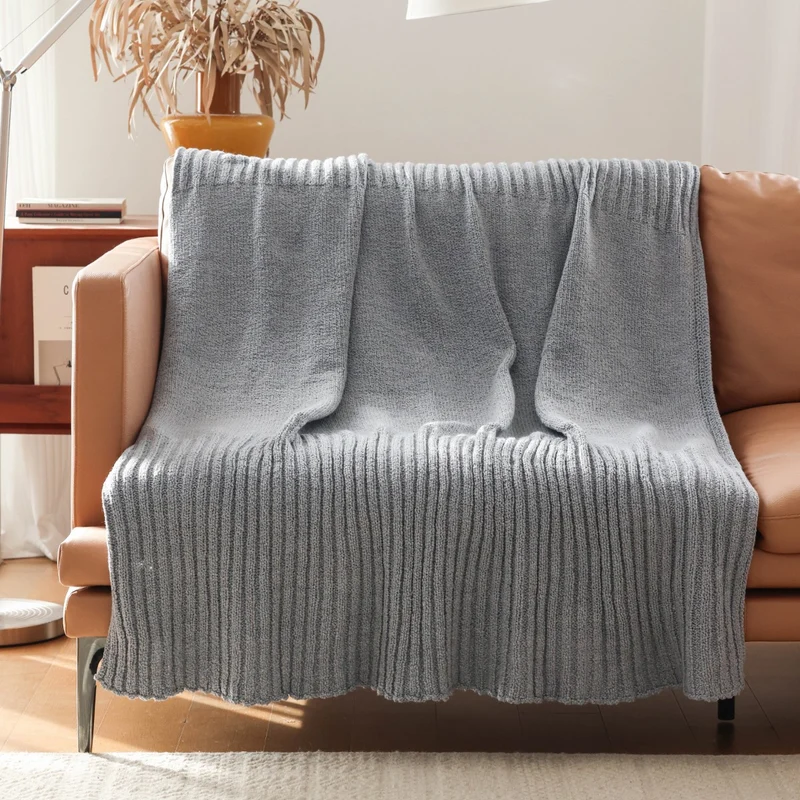 Gemütliche Strickdecke