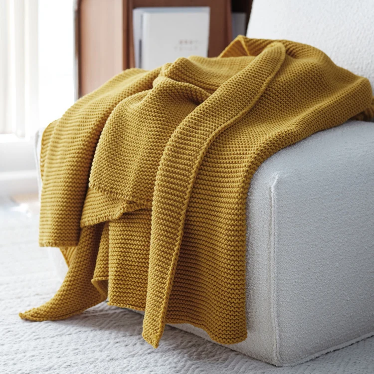 Gemütliche Strickdecke
