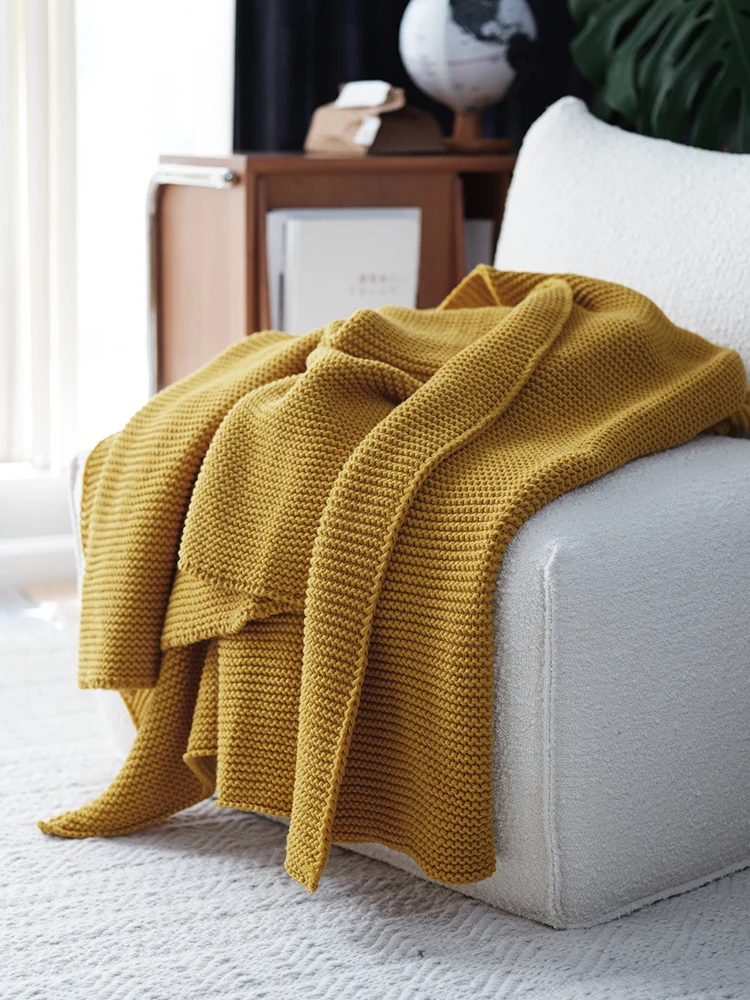 Gemütliche Strickdecke