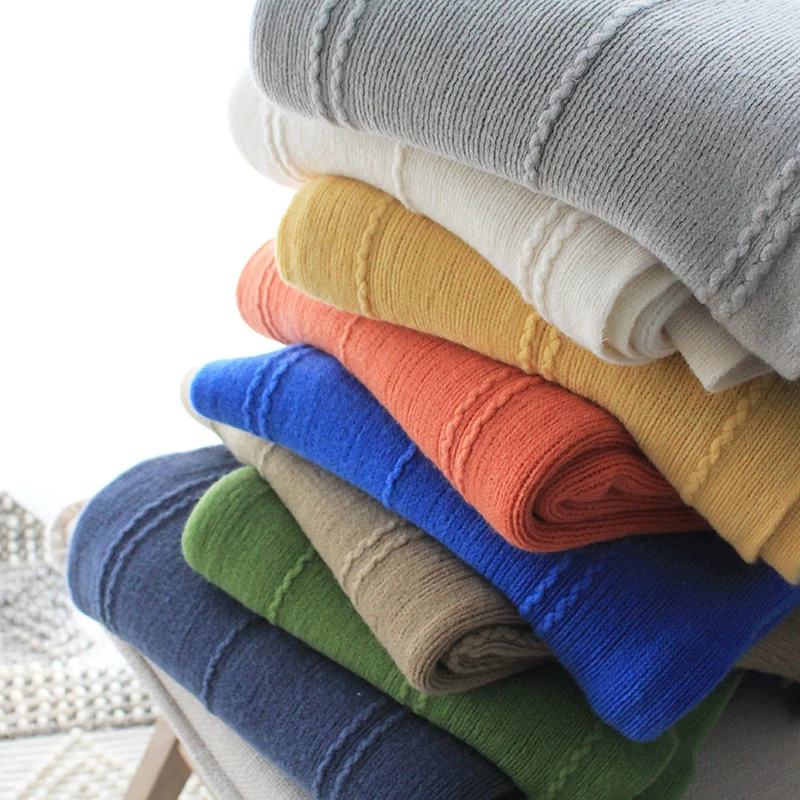 Weiches Texturiertes Gestricktes Decke