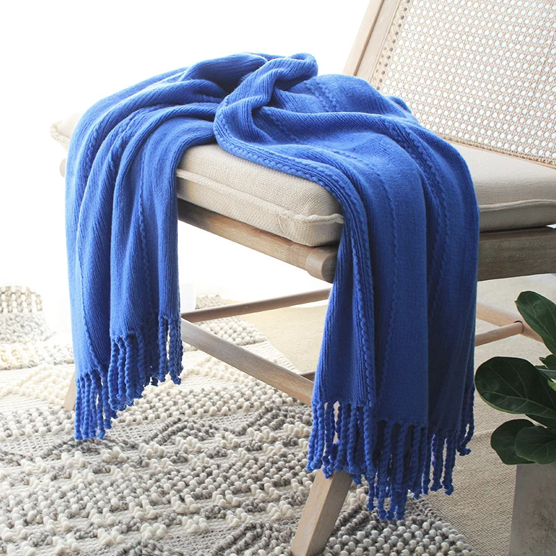 Weiches Texturiertes Gestricktes Decke