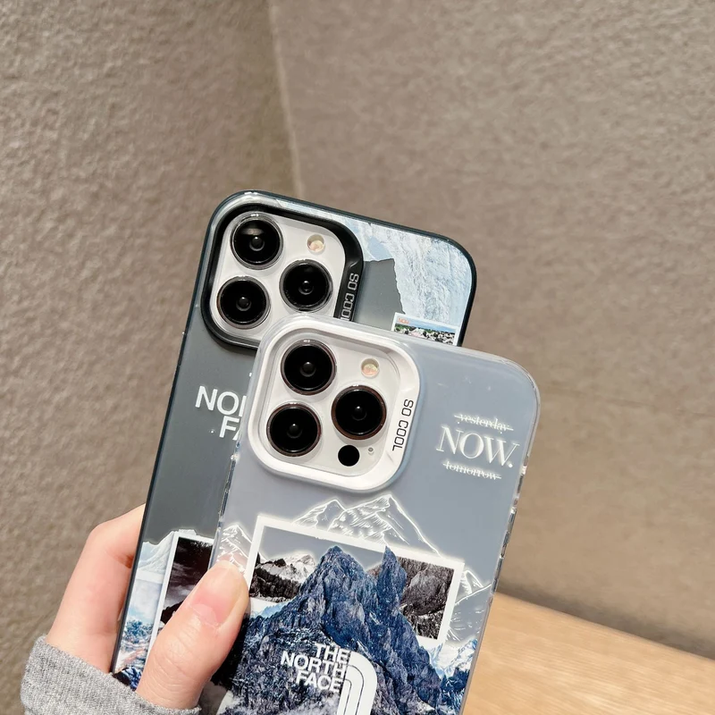 Skanto | Galvanisierte Buchstaben-Schneeberg-Handyhülle für iPhone